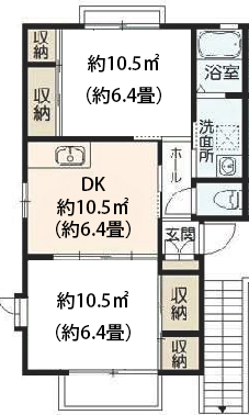 部屋の間取り図